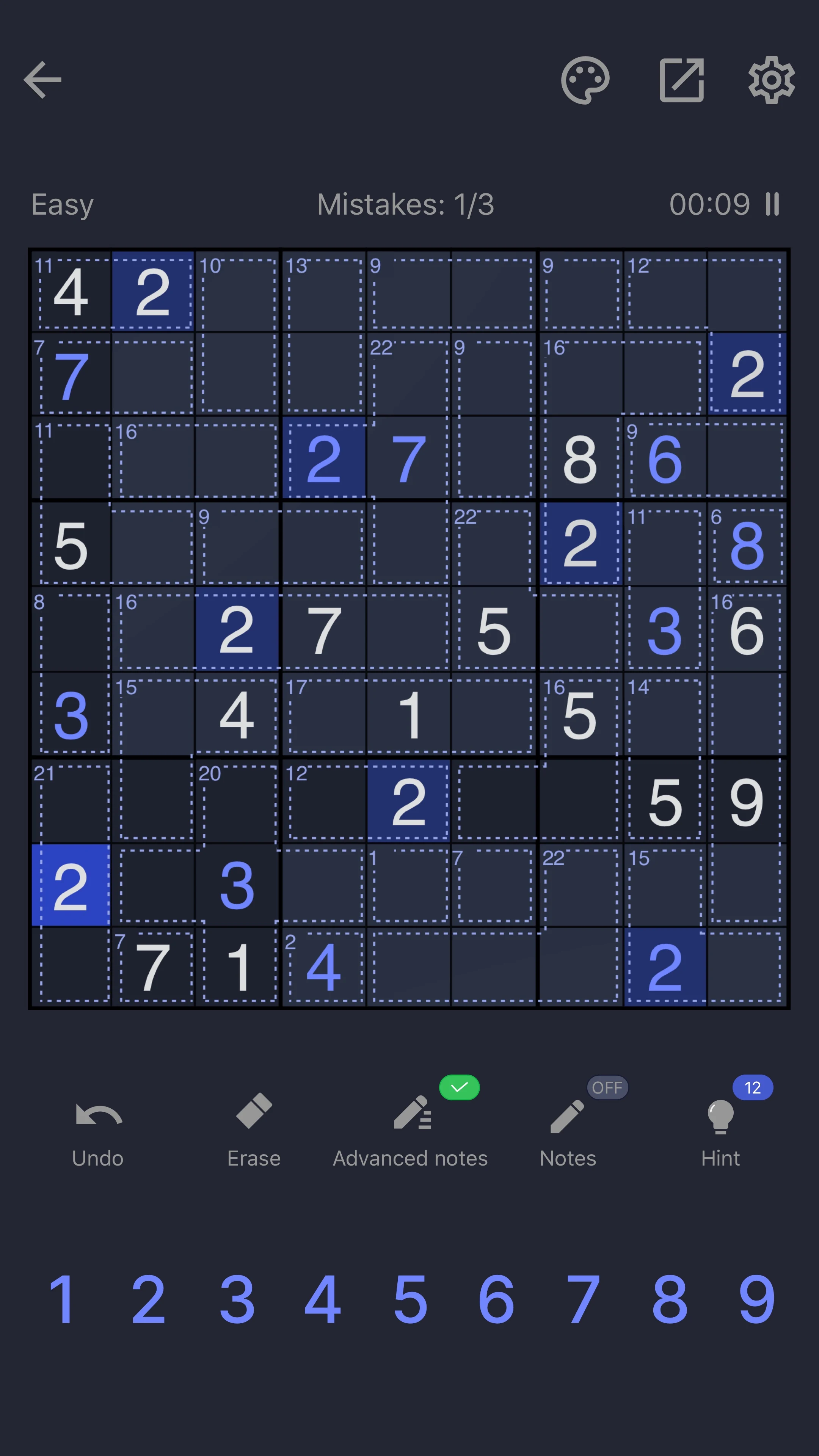 Killer Sudoku - Sudoku Puzzle screenshot