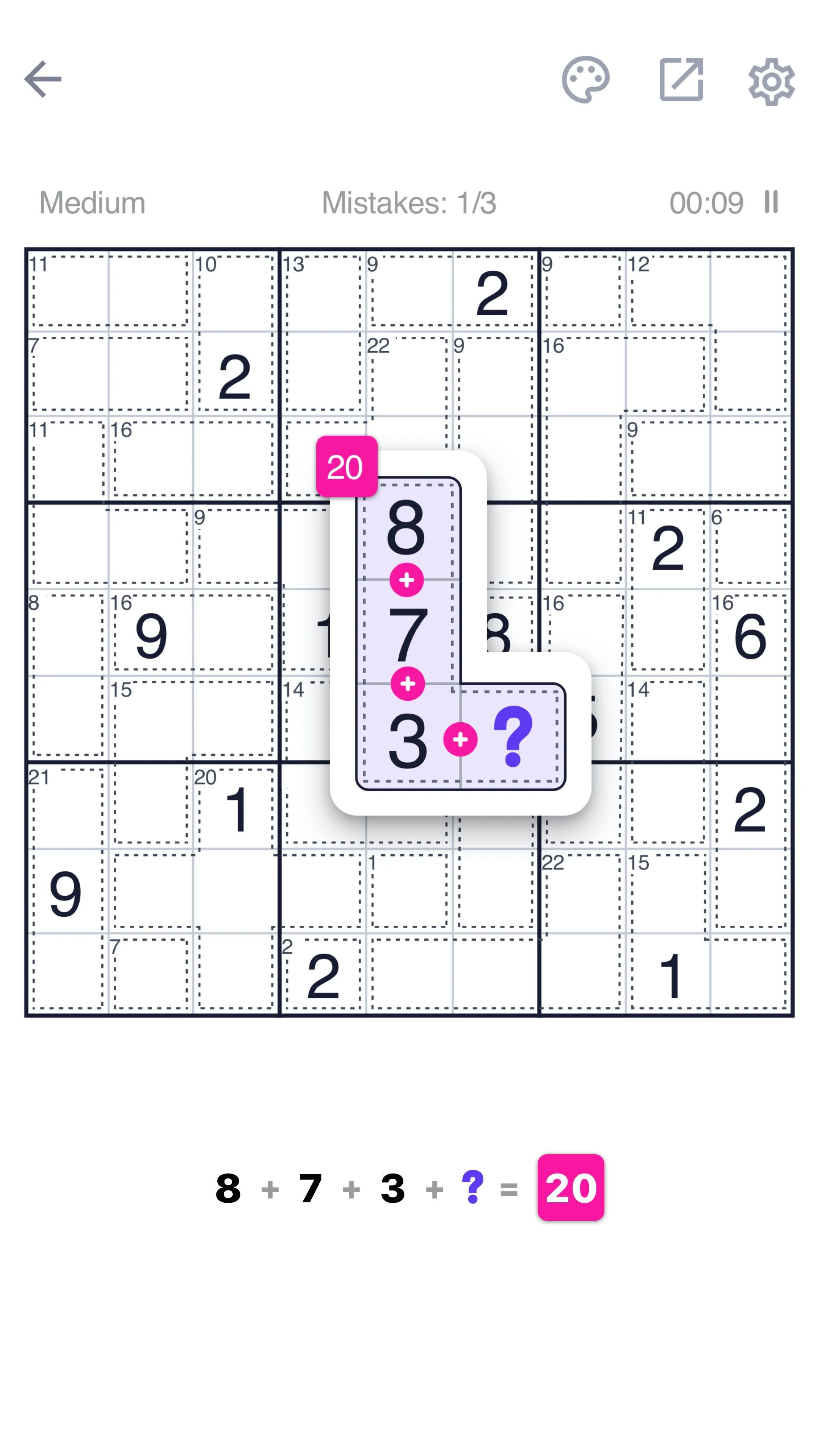Killer Sudoku - Sudoku Puzzle screenshot
