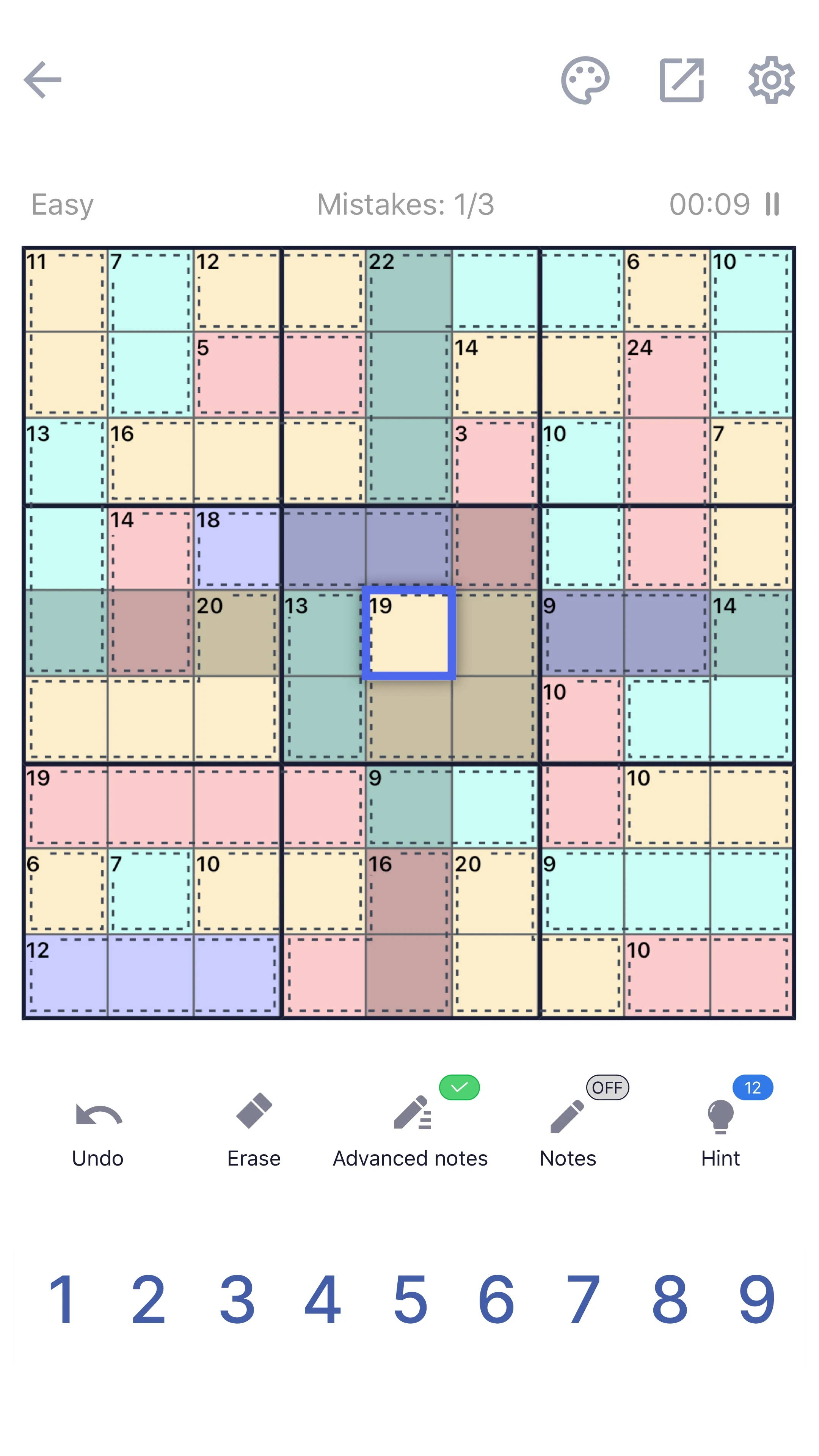 Killer Sudoku - Sudoku Puzzle screenshot
