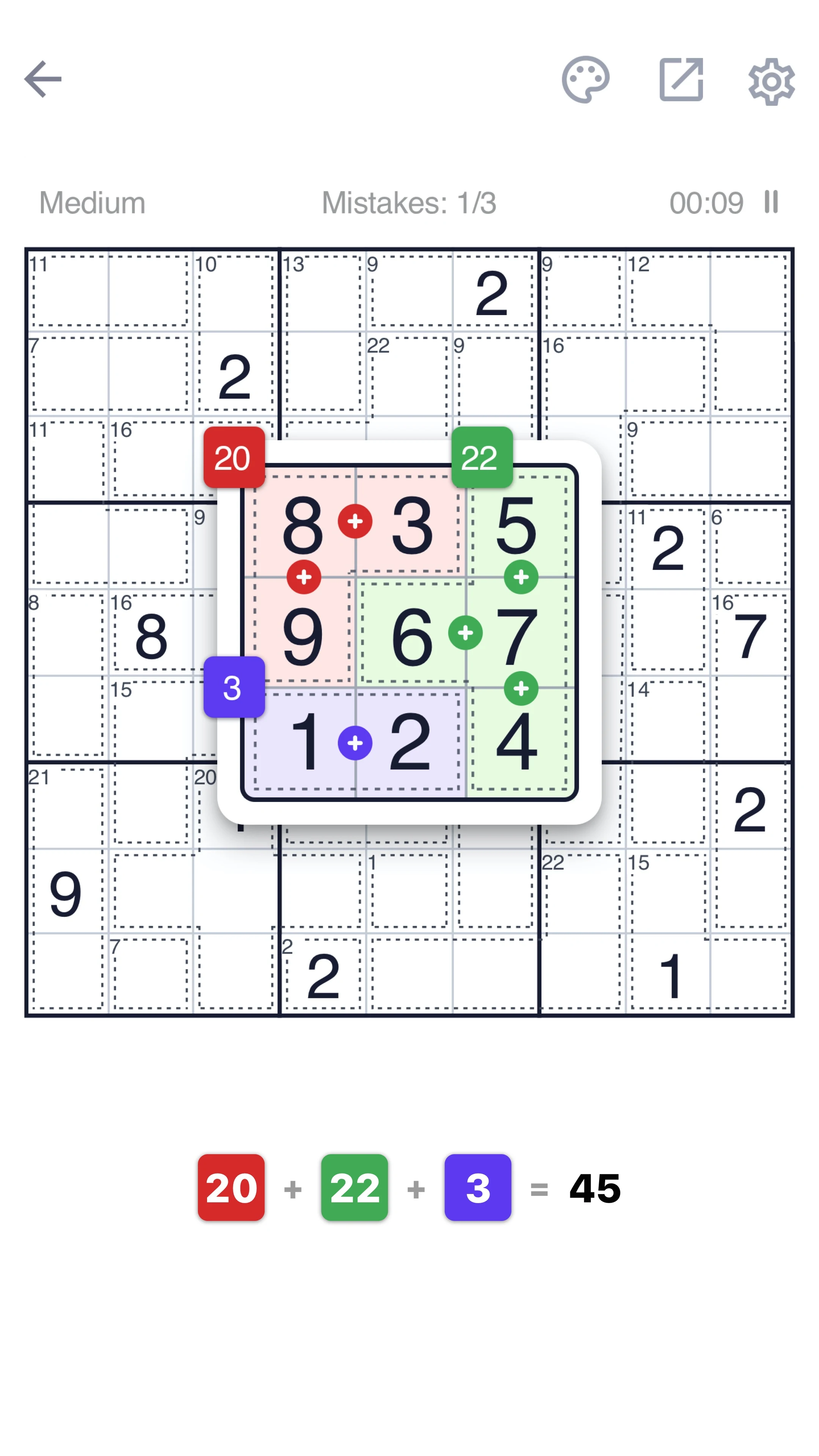 Killer Sudoku - Sudoku Puzzle screenshot